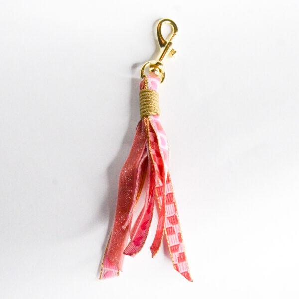 Puppyhalsbandje Velvet roze goud - Afbeelding 5