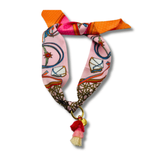 Bandana sjaal Light pink-orange-pink