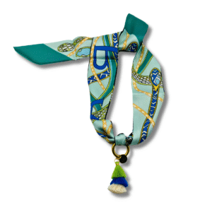 Bandana sjaal mint green-yellow