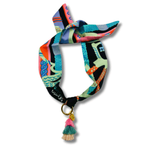 Bandana sjaal mint green-orange