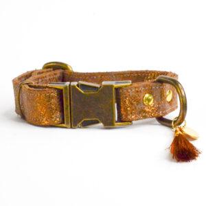 Leren halsband Cappuccina