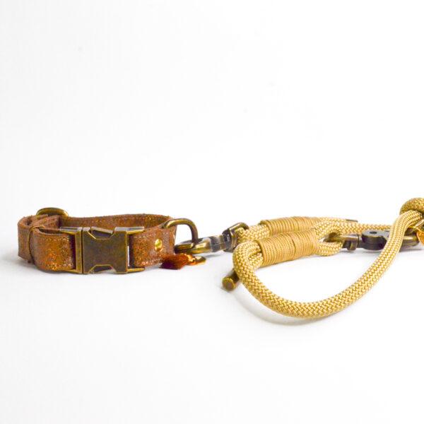 Leren halsband Cappuccina - Afbeelding 2