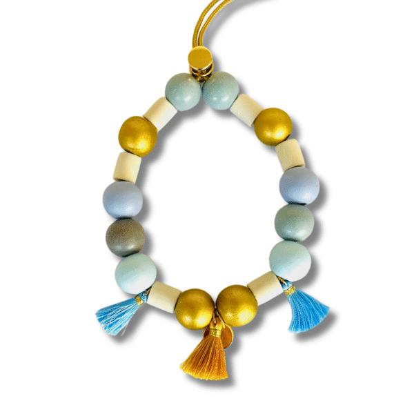 Anti-tekenketting Gold blue grey