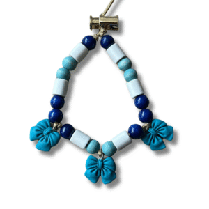 Anti-tekenketting Strik aqua/blauw